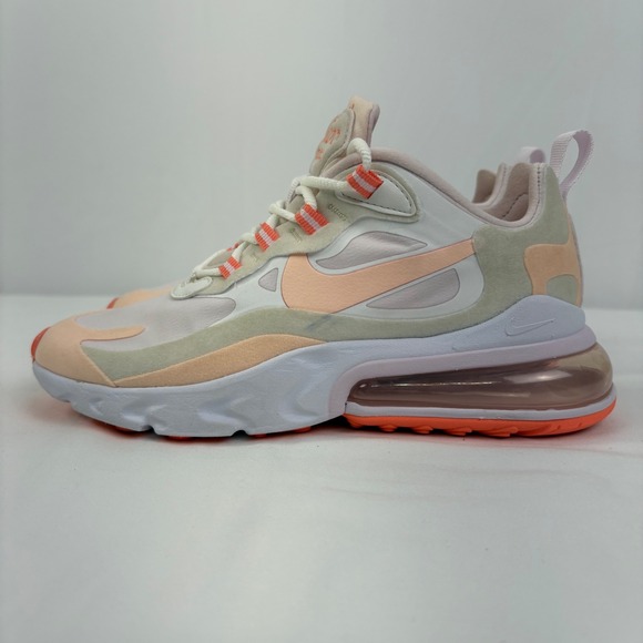Nike Shoes - Nike Air Max 270 React Women's Sneakers Summit White Crimson Tint Size 5